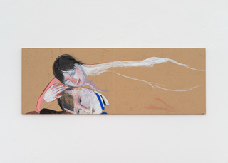 (untitled)

Oilstick and pencil on baking paper mounted on wood 

34 x 52 cm